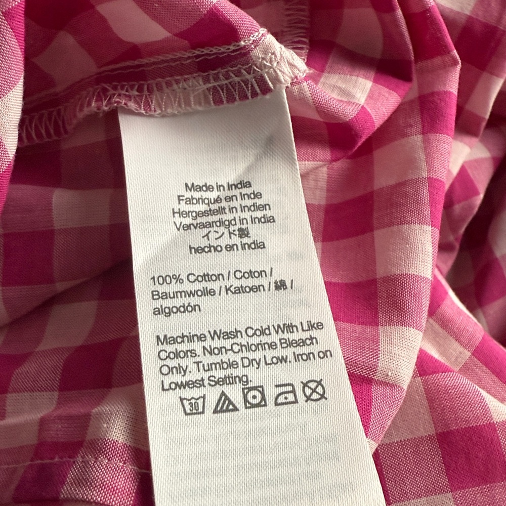 J. Crew Women's Pink Checkered Long Sleeve Button Down Shirt Size S NWT - Picture 12 of 12